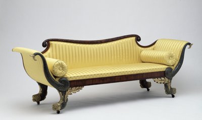 Sofá de delfín, c.1820 de American School